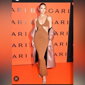 Cult Gaia Serita Dress in Amber